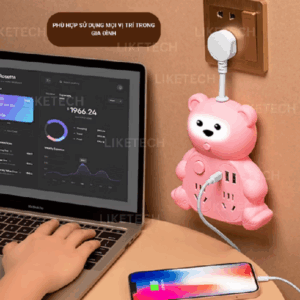 Ổ cắm điện thông minh, đa năng tích hợp đèn ngủ
