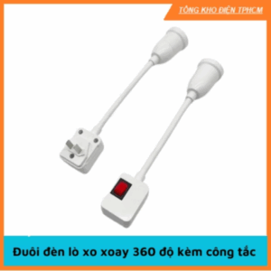 Đui đèn kèm công tắc xoay 360 độ