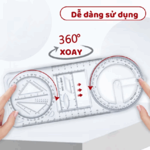 Bộ eke thuốc kẻ dẻo, đa năng 5 in1