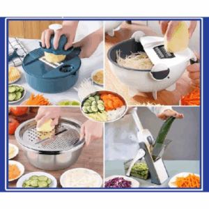 [FREESHIP❤️] Rổ Bào Rau Củ Đa Năng Thiết Kế Thông Minh Tiện Lợi, Bộ Nạo Rau Củ 12 In 1 Kiểu Dáng Sang Trọng .