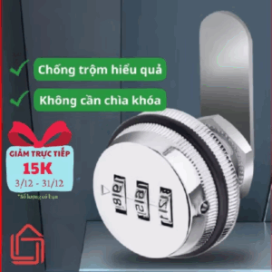 Ổ khóa chống trộm mật khẩu 3 số hợp kim cao cấp