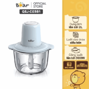 Máy xay thực phẩm đa năng 2L Bear QSJ-C03B1 - Hàng chính hãng