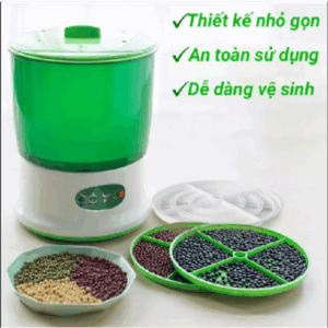 Máy làm giá đỗ tại nhà 3 tầng tự động - Thuận tiện Trồng giá đỗ rau mầm  - Lỗi 1 đổi 1 14 ngày .
