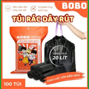 Túi rác sinh học có dây rút BoBo